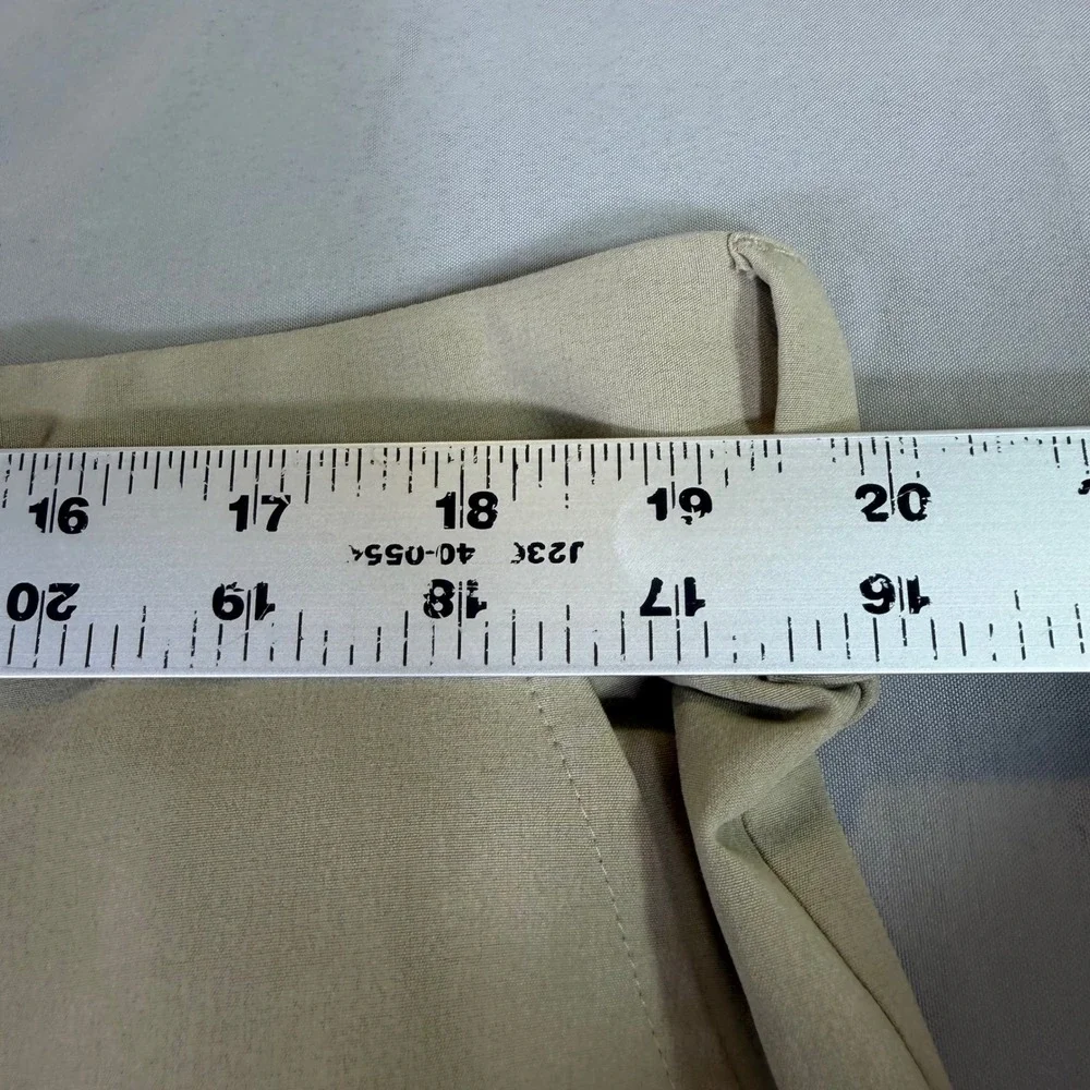 Adidas Golf Mens Khaki Performance Stretch Flat Front Pants 40x30 Golf Preppy